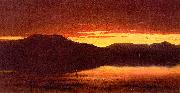 Sanford Robinson Gifford Twilight at Mt Merino oil